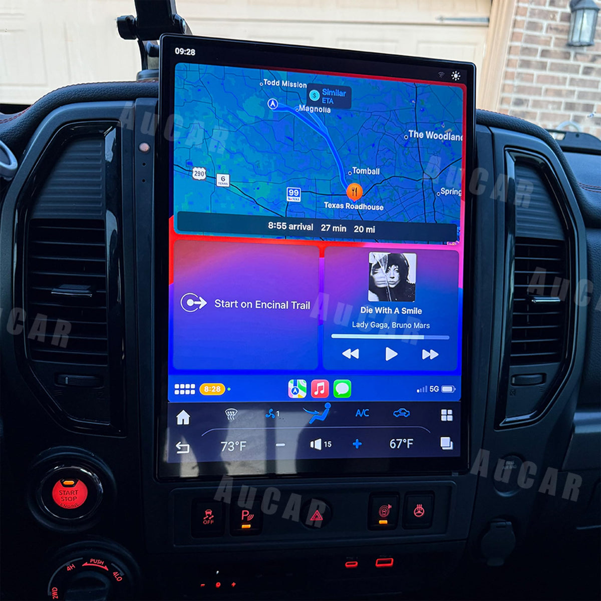 Android 13 Car Radio Head Unit for Nissan Titan 2020-2025, 15.6 Inch Touch Screen Car Multimedia Stereo Player GPS Navigation with Wireless Carplay, Android Auto,128GB, US 1 Yr Service