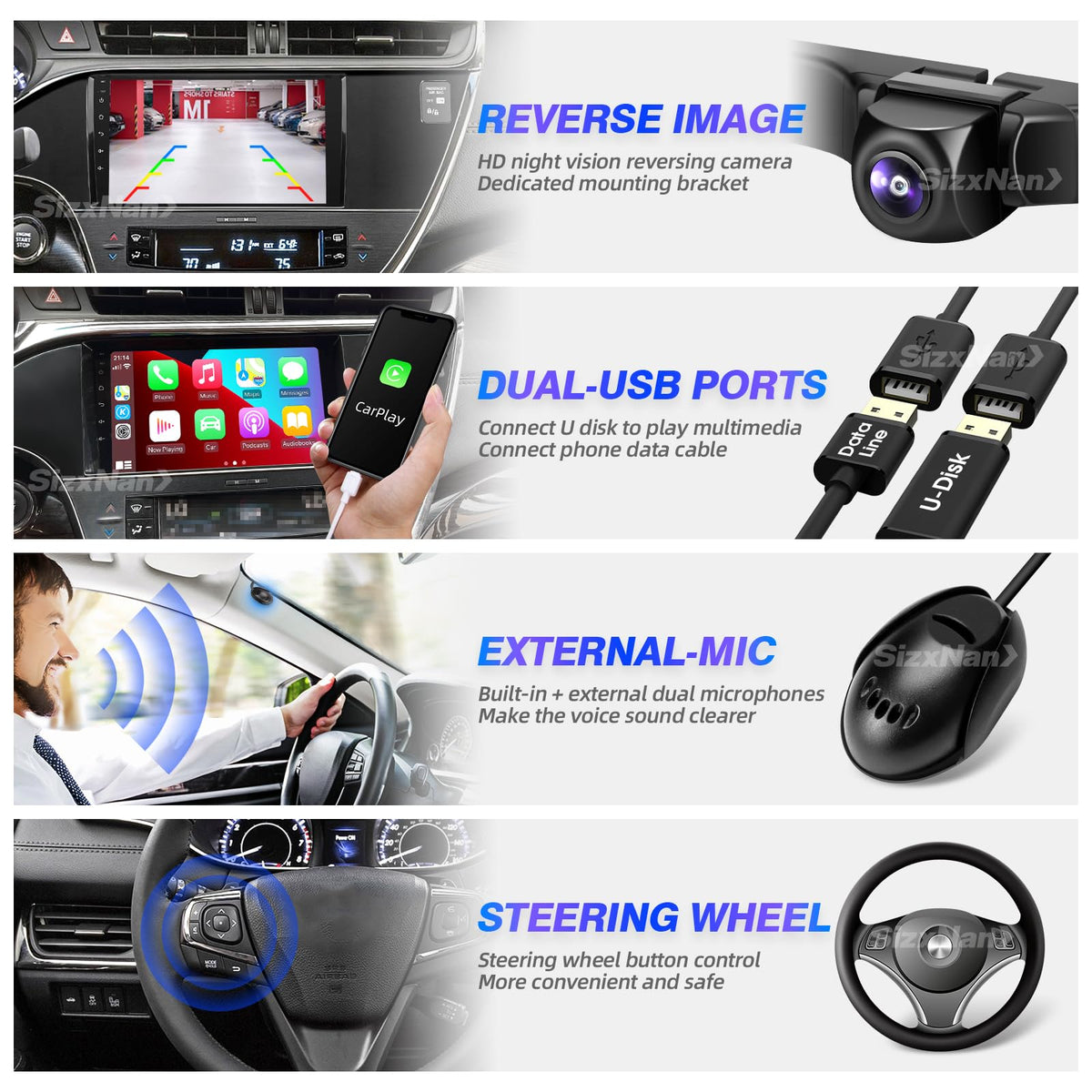 for Toyota Avalon 2013-2018 Radio Stereo Wireless Carplay Auto