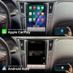 12.1" Vertical Screen Android 15 Head Unit for Infiniti Q50 2013-2019 Foforfor 7862 Up to 8+256GB Car Radio with Wireless CarPlay Android Auto DSP SWC Hi-Fi Audio WiFi (6+128GB)