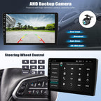 [8 Core 4G+64G] Car Radio for Dodge Journey 2011-2019 with Wireless Carplay Android Auto,9'' Touchscreen Android 15 Dodge Journey Car Stereo with WiFi/GPS Bluetooth FM/RDS 32EQ DSP+AHD Backup Camera