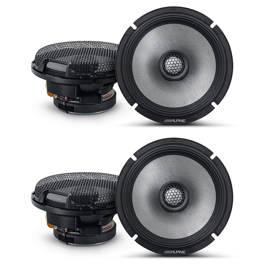 Alpine Two Pairs of R2-S65 Type R High-Resolution 6.5" Coaxial Speakers