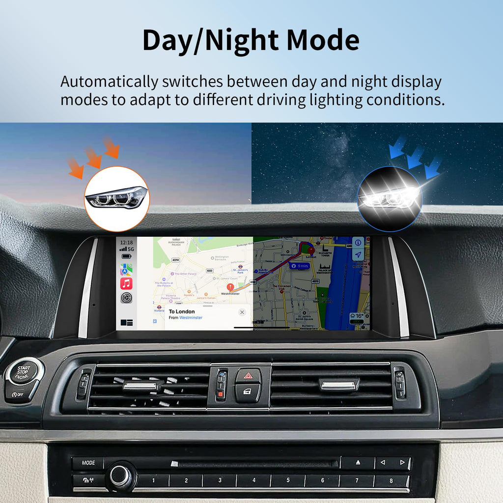 10.25 Inch Wireless CarPlay Touchscreen for BMW 5 Series CIC System