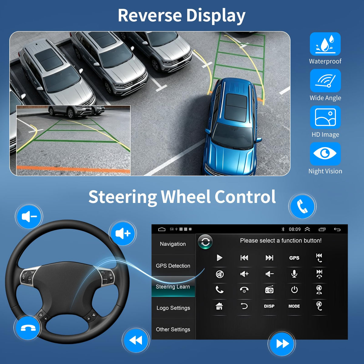 9.7" Upgrade Android 15 Car Stereo for Ford Transit 2013-2019, 2+64G