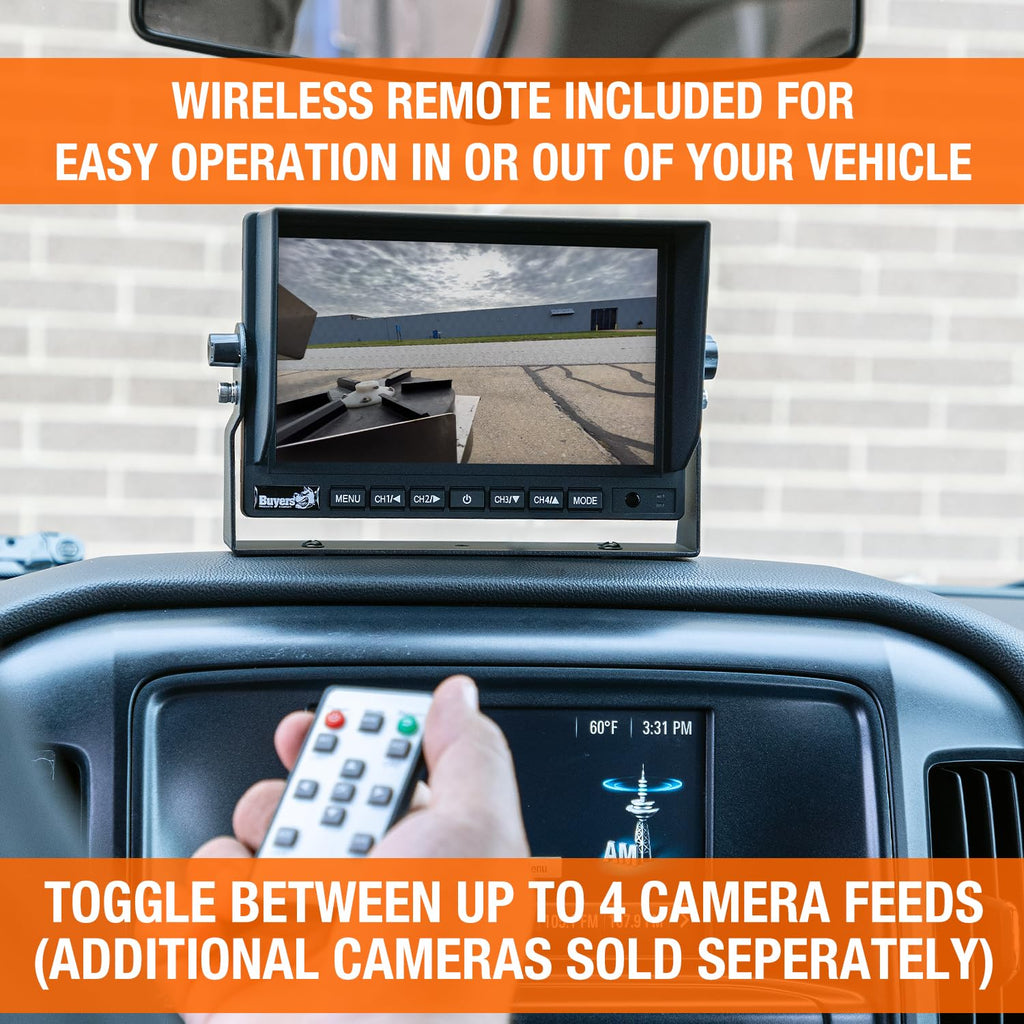 Buyers Products 8883040 Quad View Backup Camera System, Night Vision, 4 Pin