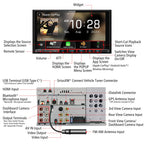 KENWOOD DMX958XR EXCELON Reference 6.8" Full HD Capacitive Touchscreen Car Stereo Receiver, Wireless Apple Carplay/Android Auto, Bluetooth, AM/FM HD Radio, MP3 Player, USB Port, Double DIN, SiriusXM