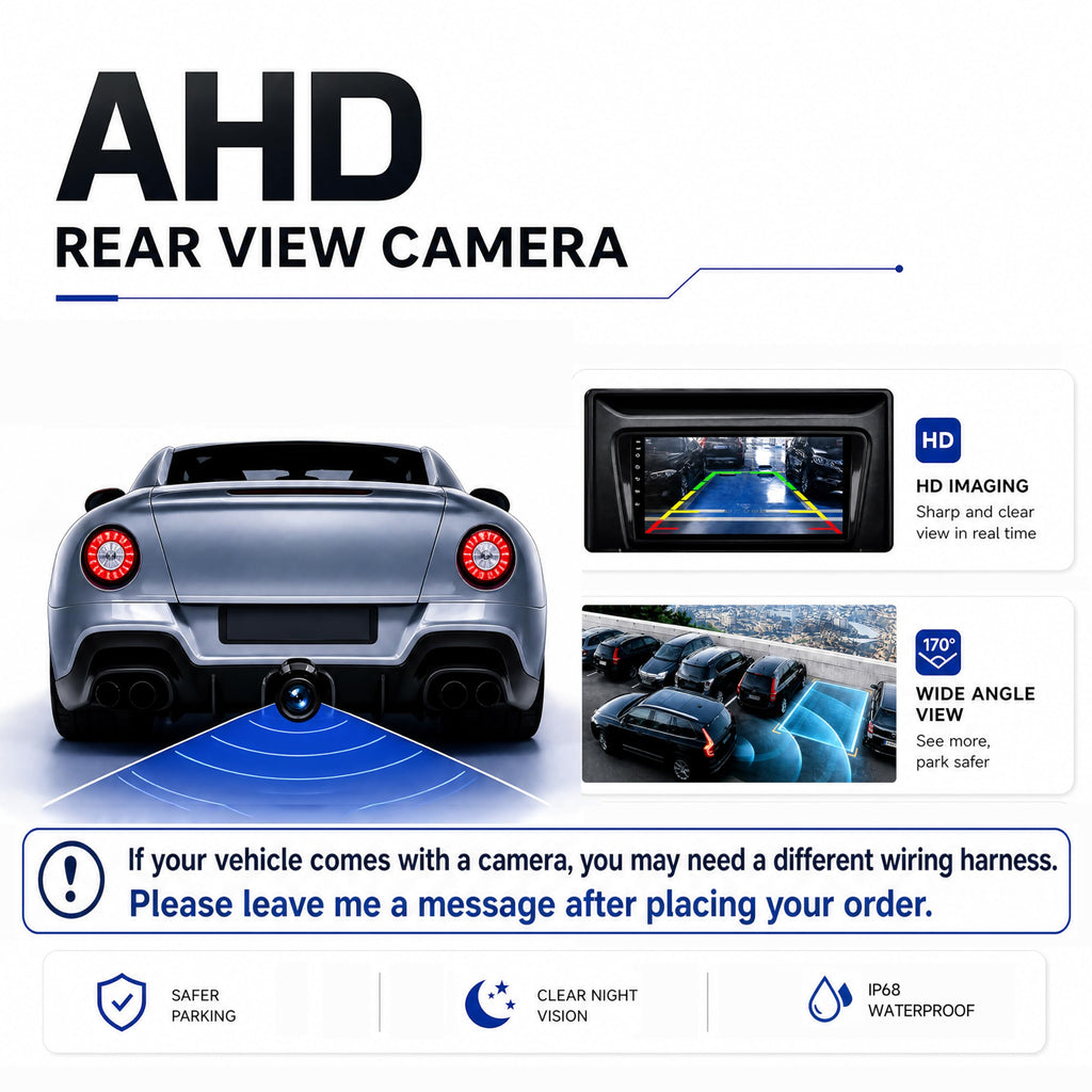 Android 14 Car Radio Stereo for BMW E53 X5 E39 M5 E38 1999-2007, 7" Touchscreen, Wireless CarPlay Android Auto, GPS, BT, SWC, WiFi 5G, DSP, FM RDS, Camera, 6m Extension, Dash Kit