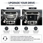 Android 14 Car Radio Stereo for Peugeot 301, Citroen Elysee 2014-2016, 9 Inch Touch Screen Dash Kit 4Core+2GB RAM+32GB ROM with Wireless CarPlay Android Auto GPS Navigation Bluetooth SWC WiFi 5G DSP