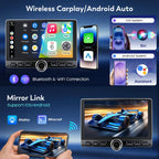 10.2” HD 4G+64GB Android15 Car Stereo Radio Upgrade for Jeep Wrangler JL & Gladiator JT 2018-2023 Volume Knob Keybutton Wireless Carplay/Android Auto Steering Wheel Control WiFi USB-C Fast Charging