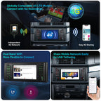 XTRONS 7 Inch Android 14 Car Stereo for BMW E39 M5 1999-2003 E39 1995-2003, Touch Screen 4+64GB Car Bluetooth Head Unit Global 4G LTE Car Radio GPS Navigation Support Wireless Car Play Android Auto