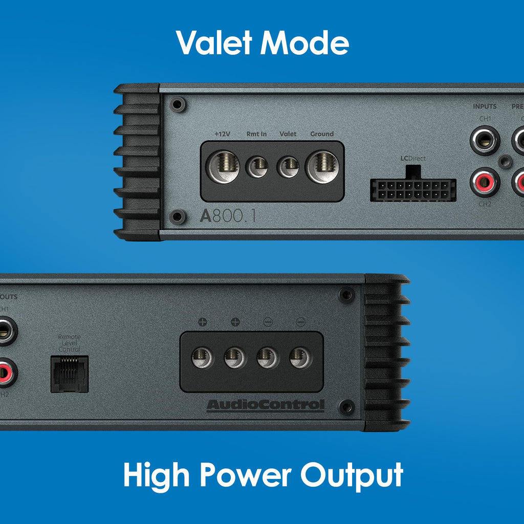AudioControl 800W Monoblock EV-Compliant Car Audio Bass Amplifier