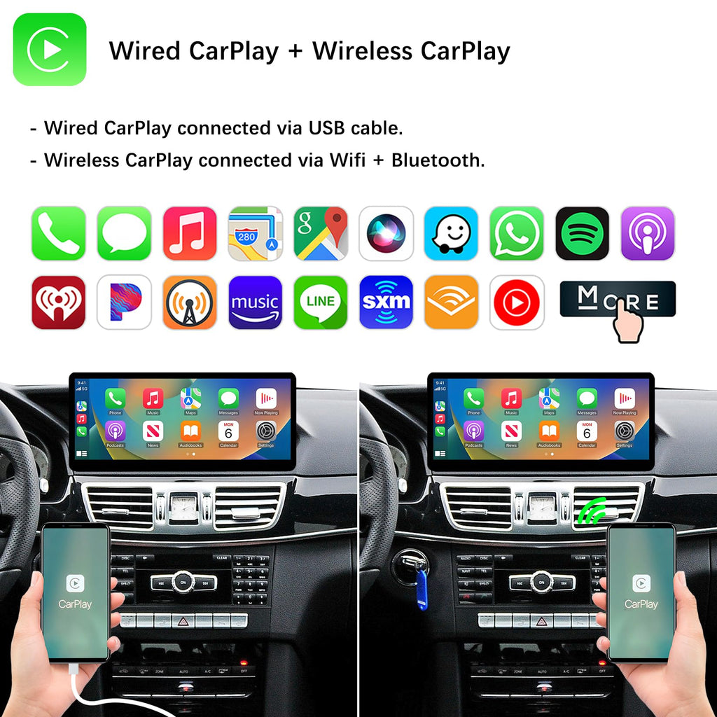 12.3" Wireless CarPlay Touchscreen for Mercedes-Benz E Coupe W207