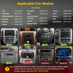 Android 15 Car Radio for Ford F150 2004-2008, Edge 2007-2010, 8Core 4+64GB 7” QLED Touch F150 Stereo with Wireless Carplay/Android Auto,GPS,WiFi, Bluetooth, FM SWC 1080P Backup Camera