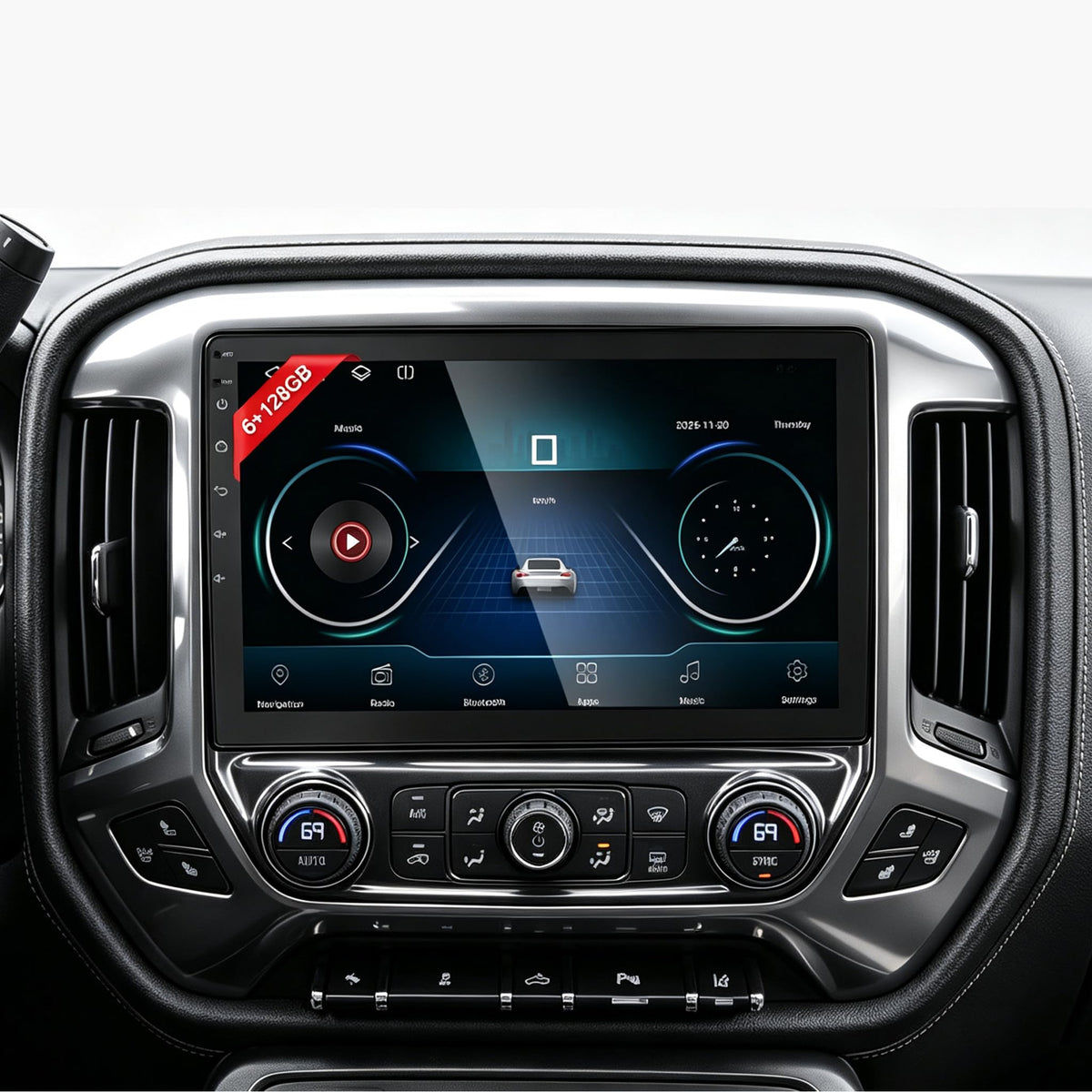 10.1" Car Radio for Chevy Silverado 2014-2018 GMC CarPlay & Android Auto