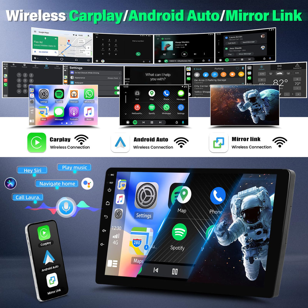 Car Radio Stereo for GMC Canyon 2004-2012 with Wireless with Carplay Android Auto, 7’’ Touch Screen Upgrade for Canyon GPS, WiFi, BT, FM, SWC, Mic, Backup Cam