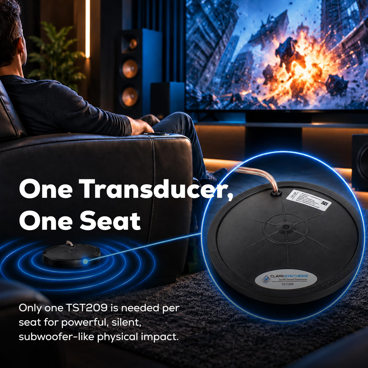 TST209 Tactile Transducer Bass Shaker
