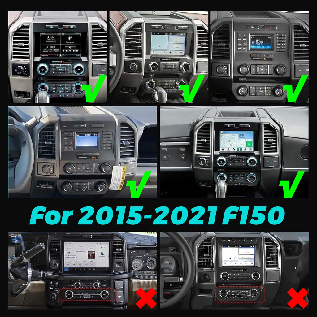 12.1 Inch Tesla Style Vertical Screen Car Radio for Ford F150 2015-2021,Android Car Stereo Screen Upgrade with Wireless CarPlay Android Auto,GPS Navigation Head Unit,Bluetooth WiFi SWC