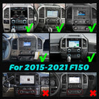12.1 Inch Tesla Style Vertical Screen Car Radio for Ford F150 2015-2021,Android Car Stereo Screen Upgrade with Wireless CarPlay Android Auto,GPS Navigation Head Unit,Bluetooth WiFi SWC