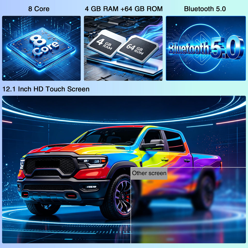LINKSWELL Lite2 Android Car Radio for Dodge RAM 2019-2024 1500/2500/3500