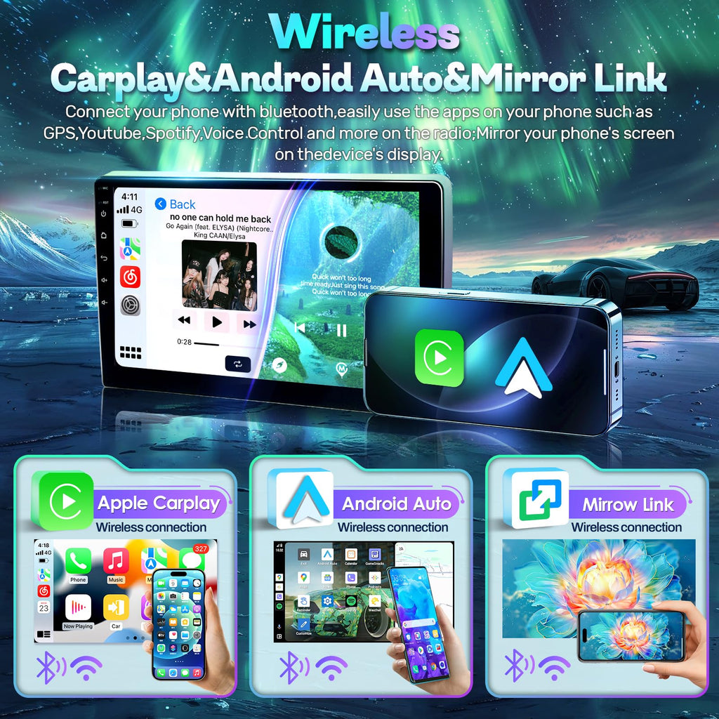 Radio Upgrade for Chevy Silverado Gmc Sierra 2014-2018,Carplay Android Auto