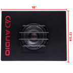 DD Audio LEST06d 6.5" 500W Shallow Slim Enclosure Box Subwoofer