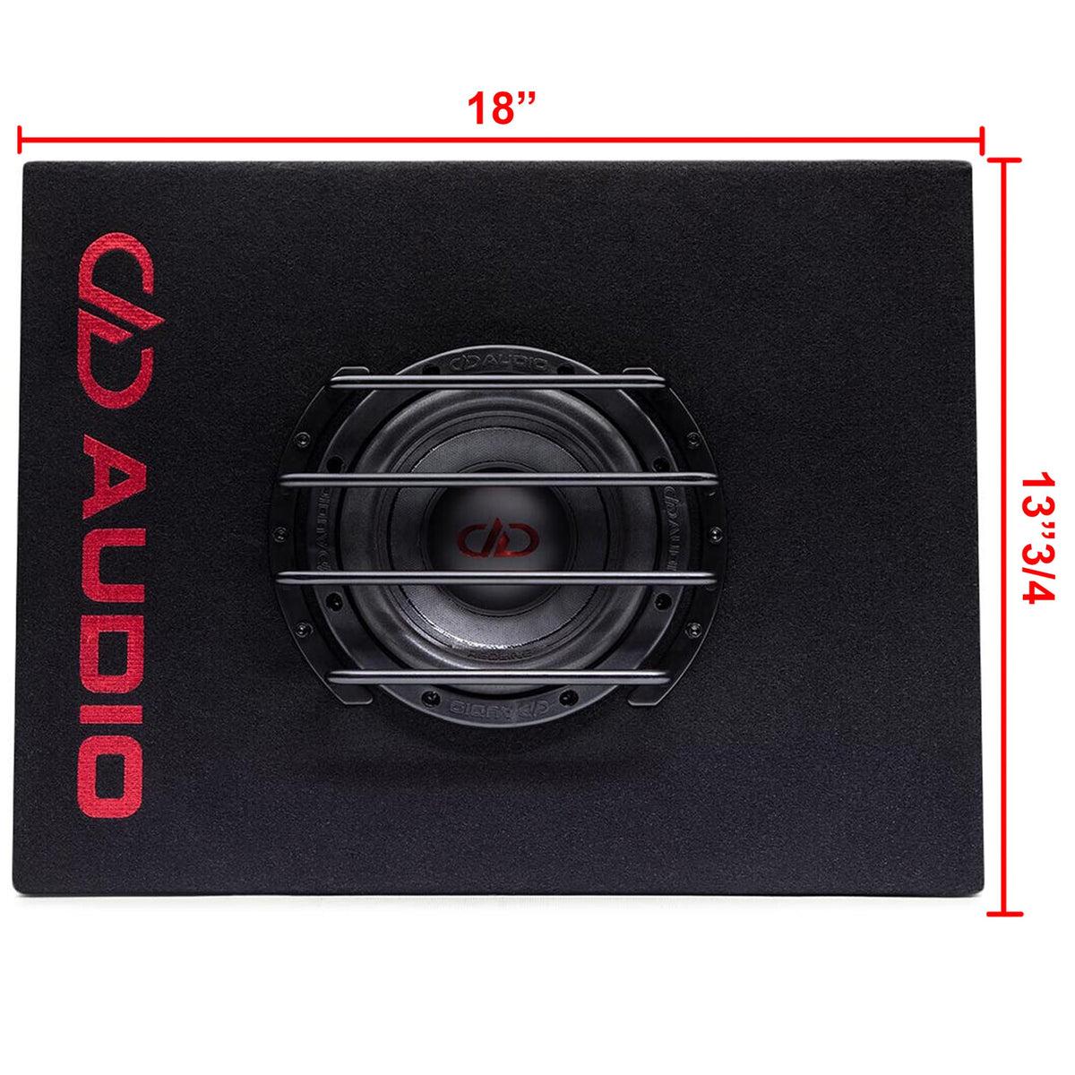 DD Audio LEST06d 6.5" 500W Shallow Slim Enclosure Box Subwoofer