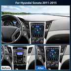 Android 15 Car Stereo Radio for Hyundai Sonata 2011-2015 9.7inch Touchscreen with Wireless Carplay Android Auto GPS Navigation, WiFi, Bluetooth, FM/RDS Radio, HiFi, SWC+Rear Camera (2+32G)