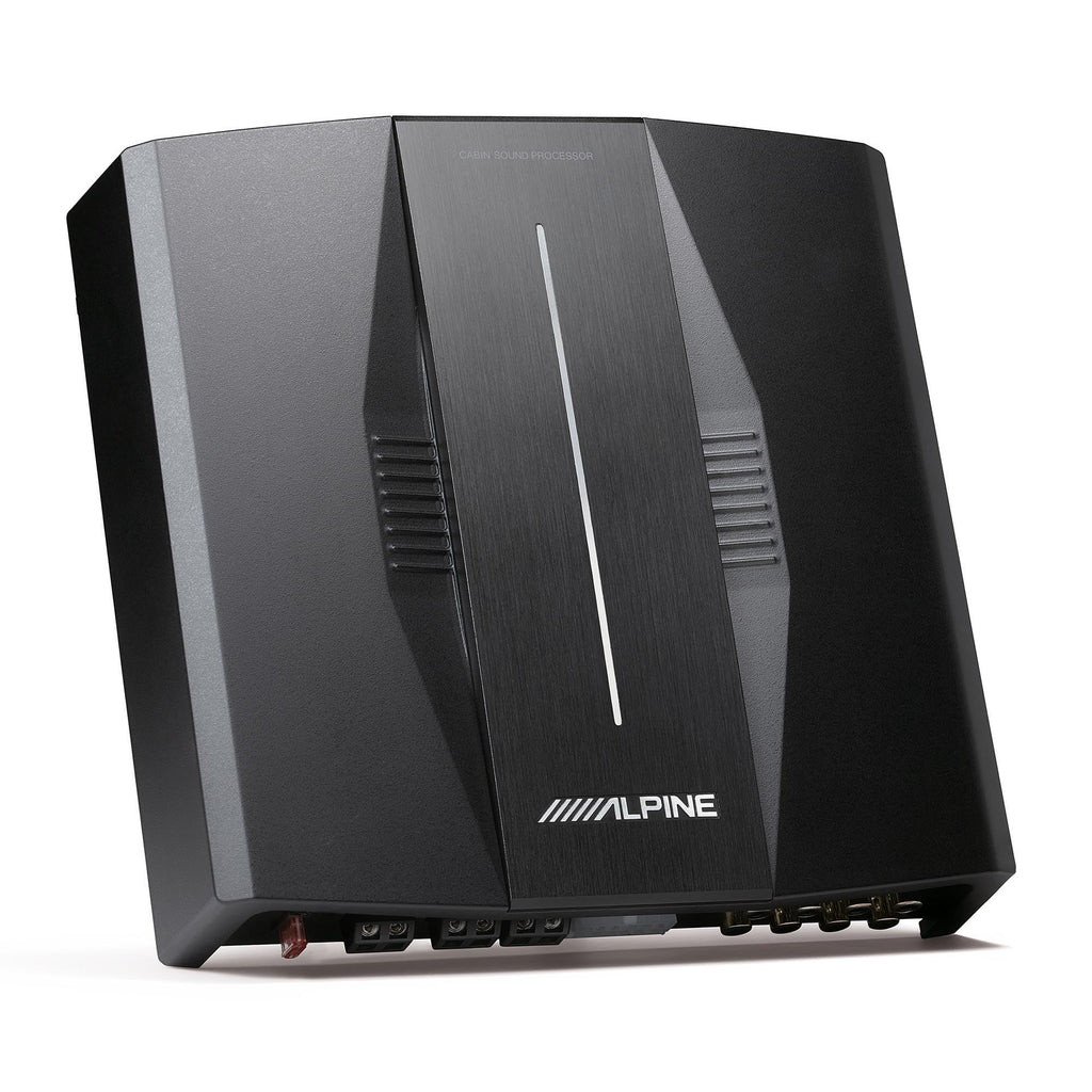 Alpine PXE-C80-88 OPTIM8 8-Channel Hi-Res Digital Sound Processor Amplifier w/S-DB8V-TRK Dual 8” Preloaded Truck Sub Enclosure & S2-S69C 6x9 & 65 6.5" Comp/Coaxial Bundle