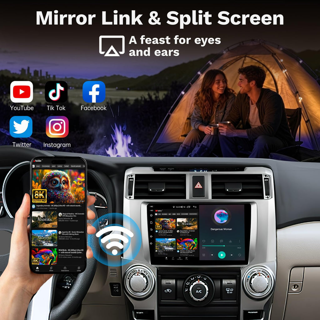 8Core 32GB ROM Android 15 Car Radio Stereo for Toyota 4Runner 2010-2019