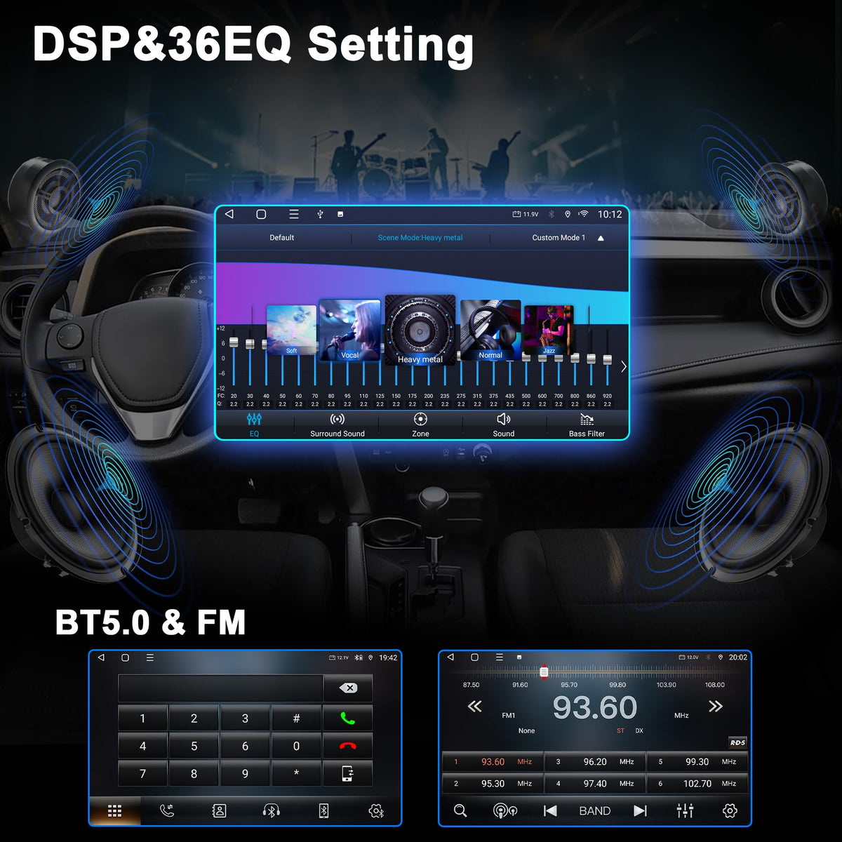 12.3'' 8Core & 64GB Car Radio for Toyota Corolla 2019-2022