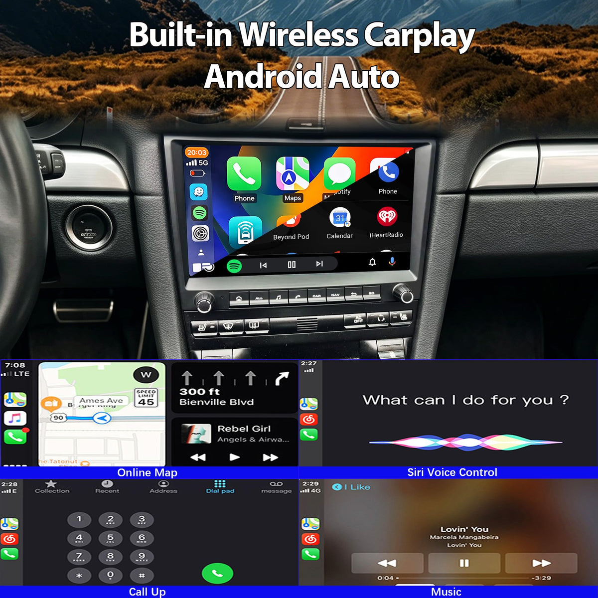 8581B 8core 4g+64g CHSTEK Car Radio for Porsche Cayman 911 987 Boxster 997 2005-2013 Wireless Navigation Multimedia Carplay Bluetooth Android Player Media Stereo Screen Replace Audio GPS 4G WiFi Auto