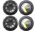Kicker CS Series CSC65 6.5 Inch Car Audio Speaker with Woofers (2 Pairs)