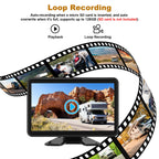 Wired Backup Camera System with 10.1" Touch Monitor, 4 HD 1080P Rear View& Side View Cameras, 4 Split Screen, Night Vision, IP68 Waterproof Back up Camera for Truck/RV/Trailer/Bus/Tractor..