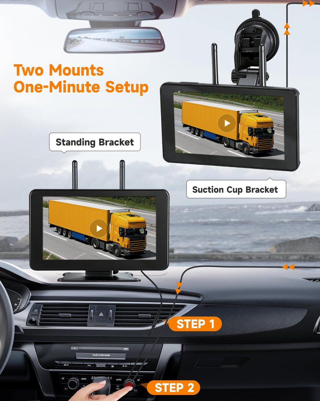 Wireless RV Backup Camera System, Plug & Play for Furrion Pre-Wired