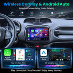 Car Radio Stereo Upgrade for Jeep Renegade 2015-2020, Replacement Head Unit