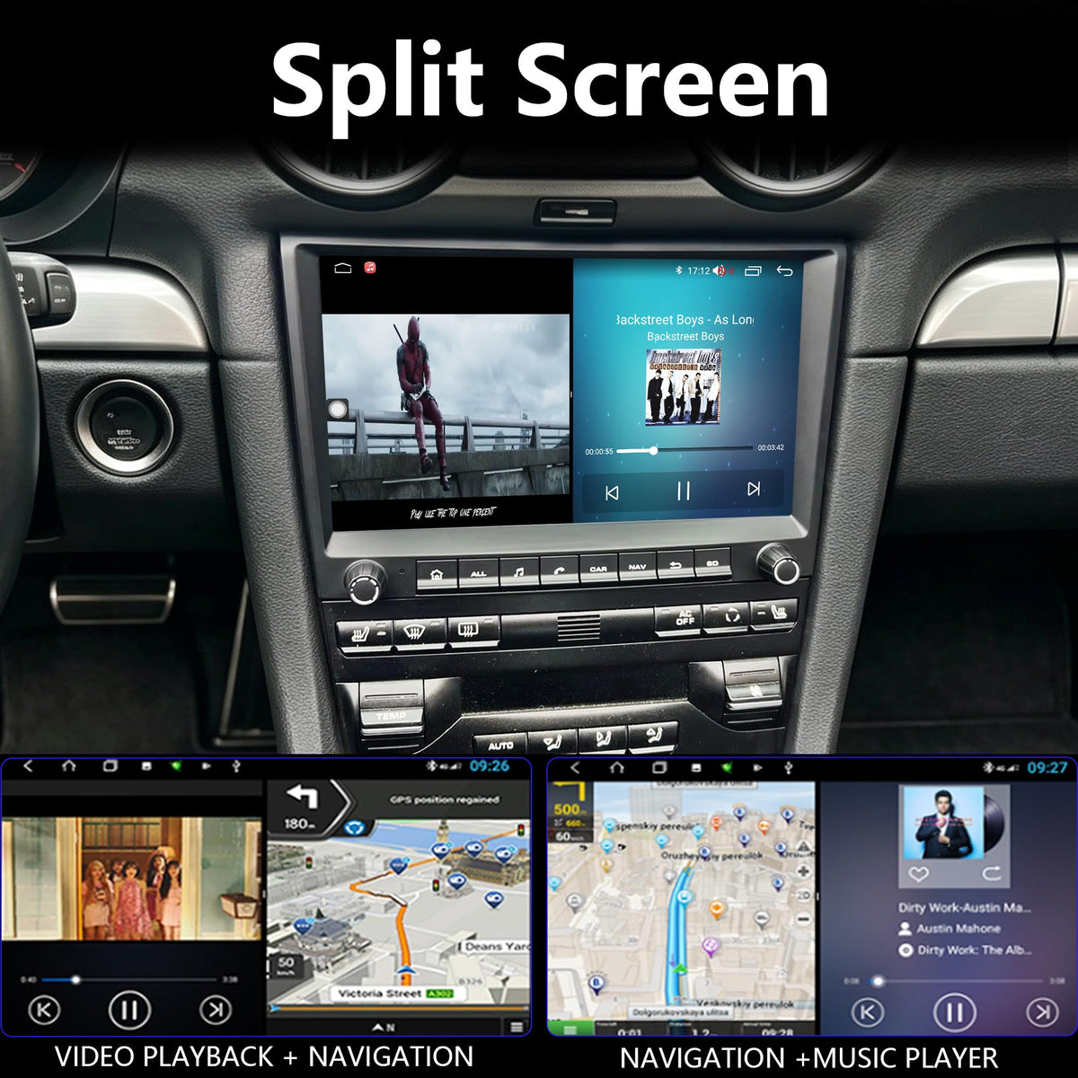 8581B 8core 4g+64g CHSTEK Car Radio for Porsche Cayman 911 987 Boxster 997 2005-2013 Wireless Navigation Multimedia Carplay Bluetooth Android Player Media Stereo Screen Replace Audio GPS 4G WiFi Auto