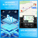 13.1" 2K Car Radio for Chevy Silverado 2007-2013 Tahoe GMC Sierra Yukon Wireless CarPlay Android Auto, Touch Screen Stereo with GPS Navigation 5G WiFi FM Bluetooth SWC+Backup Camera