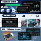 Car Stereo Radio Compatible for Chevrolet Equinox 2010-2017 GMTheta with Carplay Android Auto GPS Navigation 9.7in Touchscreen Car Radio Player with Bluetooth WiFi FM SWC Mirror Link + Backup Camera