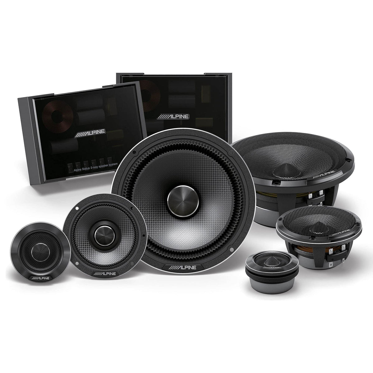 Alpine HDZ-653 Status Hi-Res Series 6-1/2" 3-Way Component System