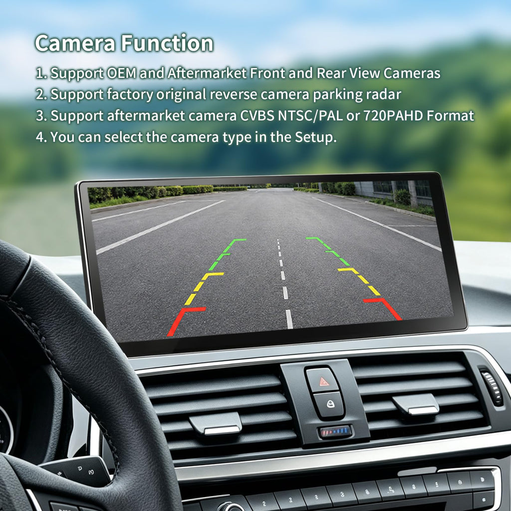 12.3 Inch Touch Screen Car Stereo with Bluetooth for BMW 3 4 Series F30 F31 F32 F33 F34 F36 2012-2016 with NBT System Wireless Carplay/Android Auto/Mirrorlink Siri