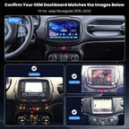 Car Radio Stereo Upgrade for Jeep Renegade 2015-2020, Replacement Head Unit