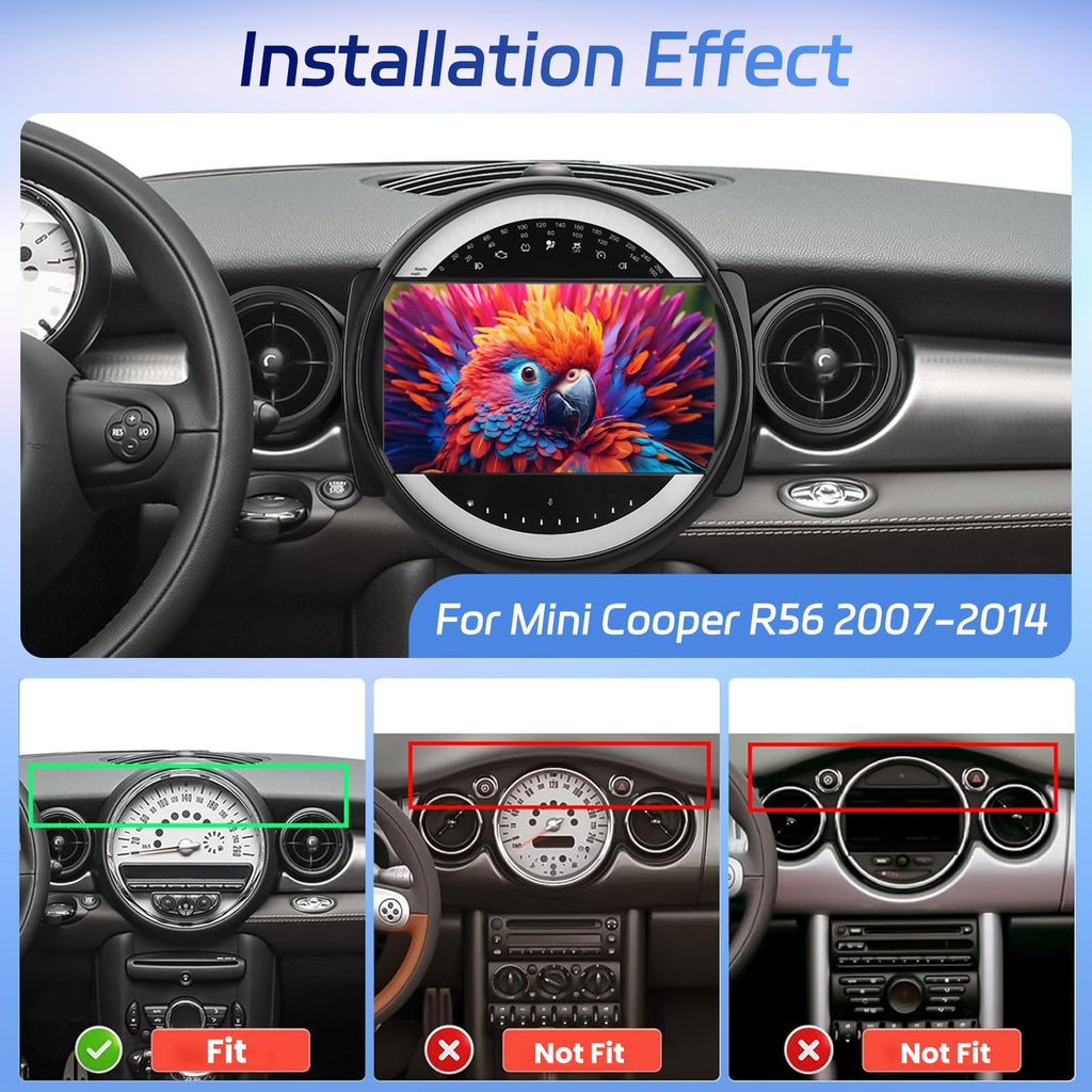 [8Core 4+64G] Android Car Radio for Mini Cooper R56 2007-2014 9 Inch Screen