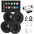 JBL Legend 700 7" Double DIN Car Stereo w/JBL Stage 3627F 6.5" Speakers & Metra Install Kit for 2002-2009 GM – Wireless CarPlay Android Auto – 280W Max Speaker Power