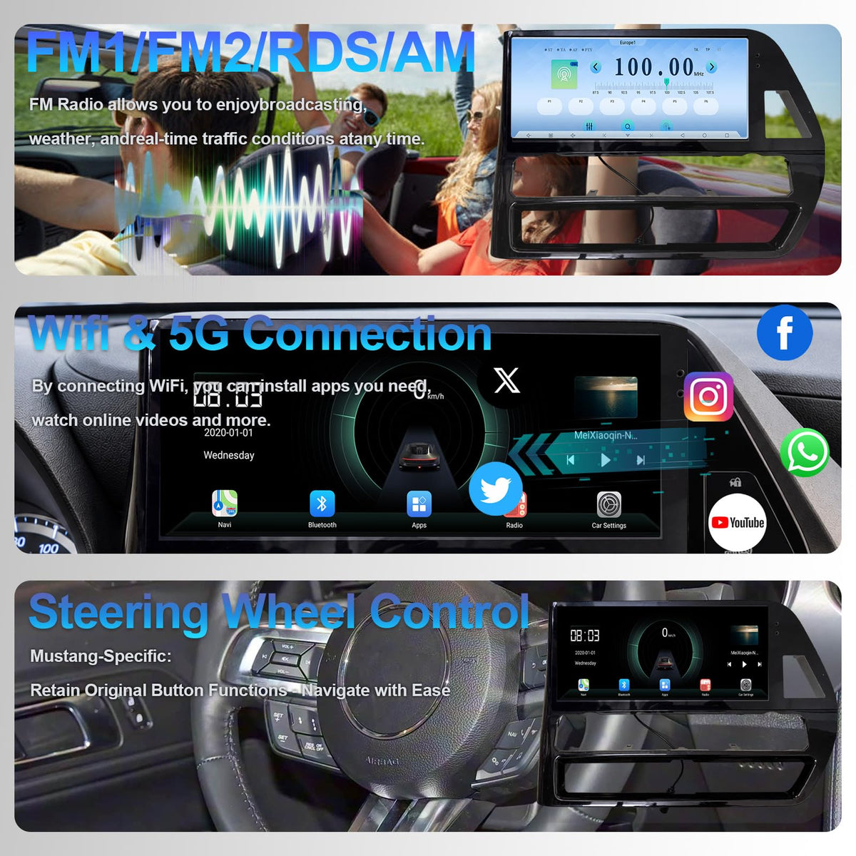 12.3 inch Android Smart System for Highlander Upgrade 2020-2023