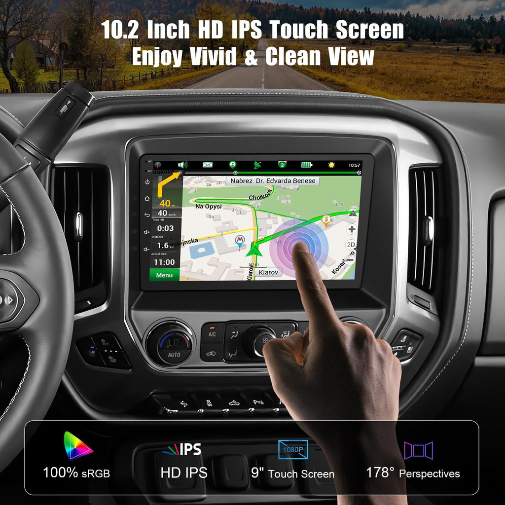 Car Radio for Chevrolet Silverado & GMC Sierra 2014-2018(Without Bo-se)