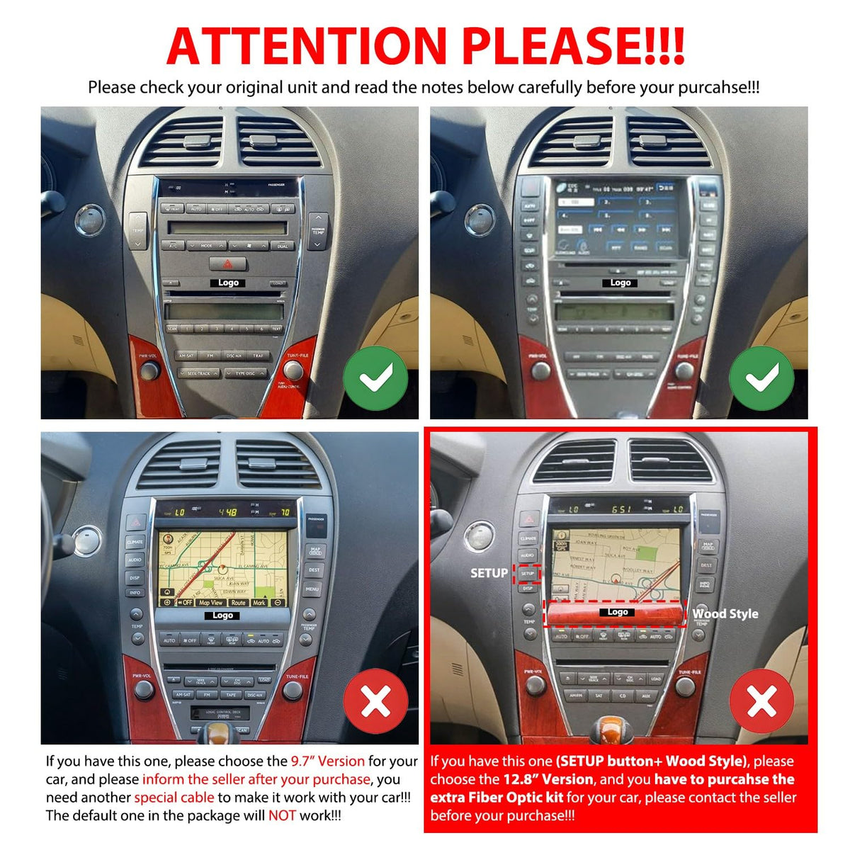for Lexus ES ES240 ES350 2007-2012 Tesla Style Car CarPlay Android Auto Navigation Stereo GPS Radio Camera 9.7" IPS Touchscreen Headunit Tablet Media Player, if Applicable Quad Core 2G+64G