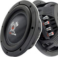 Gravity Warzone WZ10D4-1 10-Inch Shallow Car Audio Subwoofers, Dual 4-Ohm DVC, 1200W Max/400W RMS Each, Carbon Fiber Cone, 2-Pack