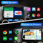 6GB+128GB Wireless CarPlay Car Radio for Jeep Wrangler 2015 2016 2017 Wireless Android Auto Android 10 Car Stereo 10.1 Inch QLED Touch Screen AM/FM WiFi Dual Bluetooth GPS Navigation Head Unit