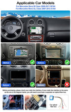 4G+128G Car Radio Stereo for Mercedes Benz ML GL Class W164 X164 ML350 GL450 2005-2011, Wireless CarPlay Android Auto 9” in-Cell 1280*720 Touch Screen Head Unit with GPS WIFI Bluetooth Backup Camera