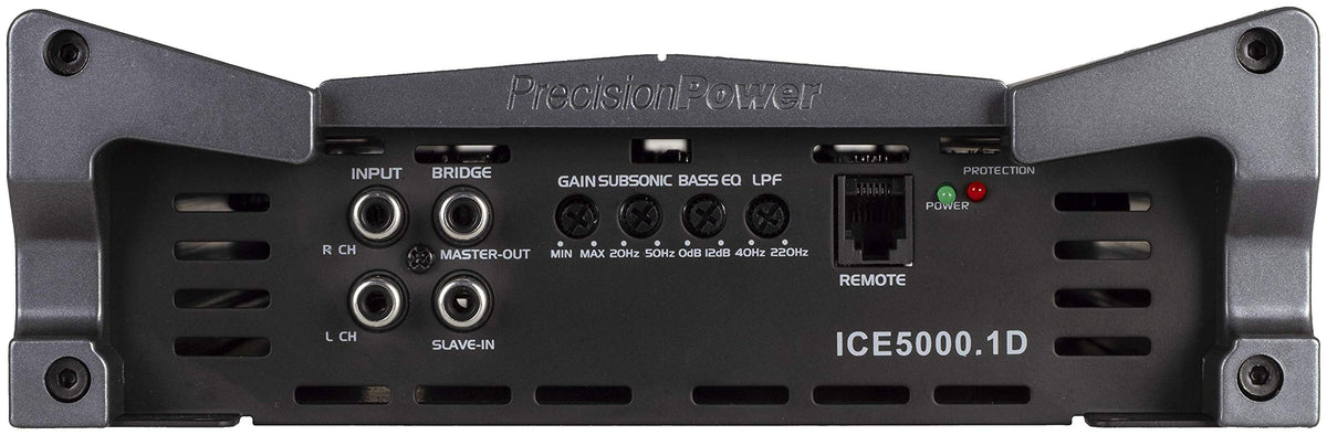 Precision Power ICE5000.1D Black Ice Series 5000W Class D Monoblock Amp