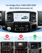 Android 14 Car Radio for Dodge Ram 1500 2500 3500 2013-2019 Auto AC, 8-Core 4+64GB Stereo with Wireless CarPlay Android Auto, 9” HD Touchscreen, 1080P Backup Camera, Physical Buttons, Dual Knobs